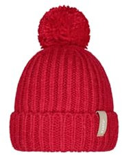 Barts Joansy Bommelmütze Beanie Wintermütze (DE/NL/SE/PL, Alphanumerisch, Einheitsgröße, red)