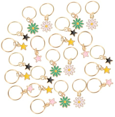 VALICLUD 25piezas Accesorios Para Cabello Pendientes Adornos Para Dreadlocks y Trenzas Joyas Para Cabello Decoración Para Mujeres