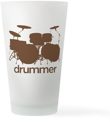 CafePress Drummer Pint Glass, 16 oz. Drinking Glass