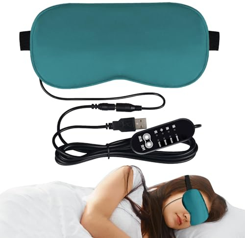 Almohadillas eléctricas para calentar los ojos - Compresa térmica para los ojos con temperatura ajustable | Almohadilla calentadora de ojos eléctrica para aliviar los ojos secos, compresa cómoda para