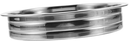 MOLUCKFU Stainless Steel Communions Plate Elegant Design for Serving Communion Bread Large Metal Dish for Church Services and Special Occasions