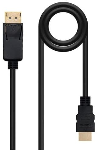 PRENDELUZ Câble convertisseur DP vers HDMI, DP/M-HDMI/M, 5 m Nano