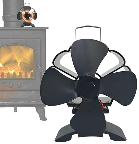 Wood Fireplace Fan Non Electric Quiet Eco Friendly Circulating Warm Air