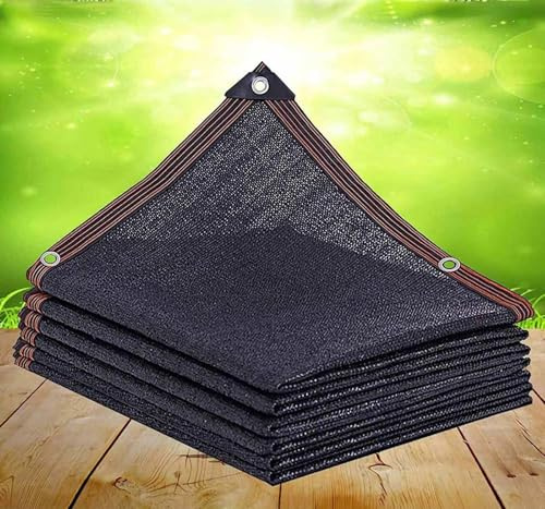 AuMarndi Telo Ombreggiante 3x4 Occhiellato Traspirante Vela Ombreggiante Rettangolare 90% Protezione Resistente UV Teli Ombreggianti Pergola Giardino, Terrazze, Piante, Piscina, Pollaio,black-2x5m