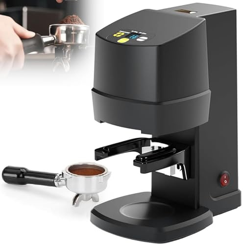 Tampon à Expresso Automatique, Presse à Expresso Électrique de 58mm, Pression Réglable de 22 à 66 lbs, Hauteur du Support Réglable, Conception Facile à Nettoyer pour les Cafés et Maison,ScrewThread