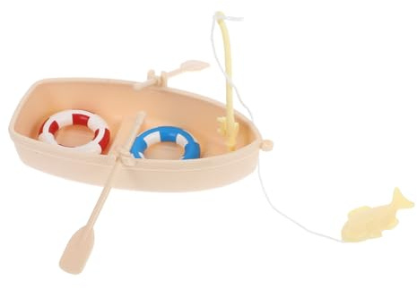 UPKOCH Mini-segelbootmodell Aus Plastik Bootsdekoration Für Aquarium Spielzeugboot Zum Wasserspiel Moderne Dekoration Für Puppenhaus Miniatur-strandaccessoires Heimdekoration Für Schreibt