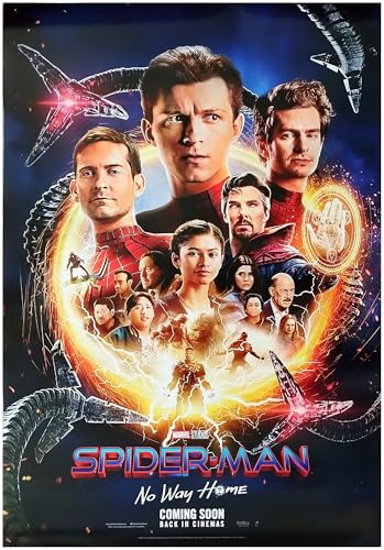 Spider Man no way home Kino-Poster, Original, Amerika (1Sh, Format 100 x 69 cm, Rolle), Film 2022, Tom Holland, 27 x 39,5 Zoll, Präventive A