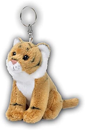 Wwf - 15205018 - Peluche - Porte Clé Tigre Marron - 10 cm
