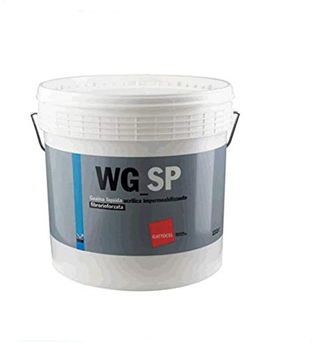 WG_SP GATTOCEL LT.2,5 GRIGIO, guaina liquida acrilica impermeabilizzante fibrorinforzata