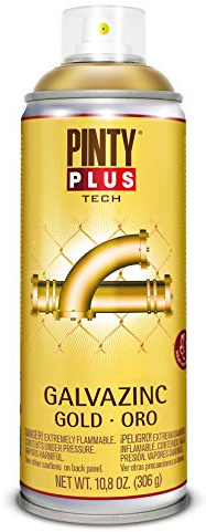 PINTY PLUS Pintura en spray TECH 520cc Galvazinc Oro G151