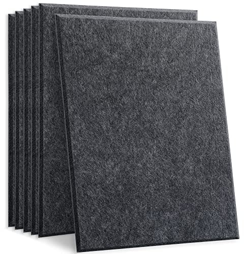 HyFanStr Schallabsorber Schalldämmung Wand, Akustikpaneele Schall Dämmung, Selbstklebende Schallschutz Hohe Dichte Absorber Akustik für Tonstudio, Büro,Studio, 30x40cm 6 Stück
