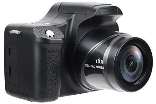 VBESTLIFE Portable Digital Camera, 3.0 in LCD Screen 18X Zoom HD SLR Camera Long Focal Length, Supports 24MP Photo Shooting, Builtin Flash/Microphone(Standard)