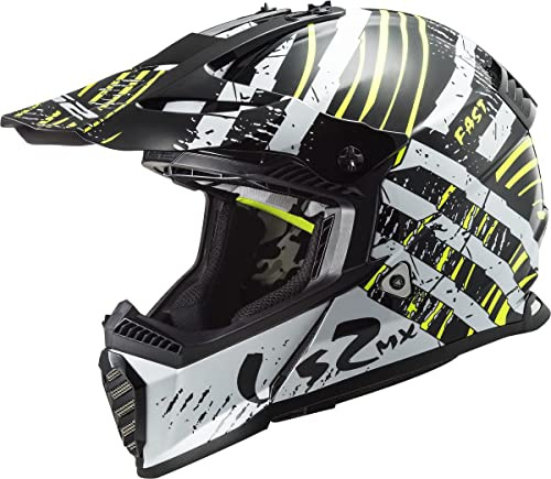 LS2, Crosshelme motorrad Fast evo verve black white, XXS