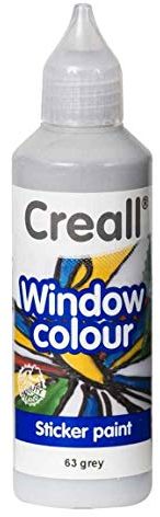 Tophobby Window-Color-Premiumfarbe Fensterfarben frei wählbar auch Konturenfarbe (GRAU)