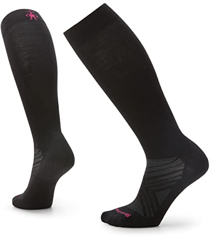 Smartwool Women's Ski Zero Cushion OTC Socks, BLACK, Large