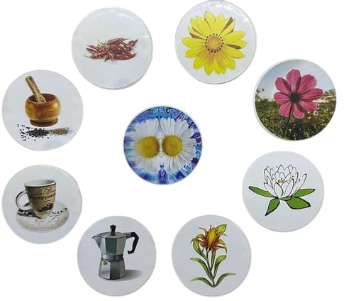 Steckel Deko DS-9777 dekorative Steckdosen Abdeckung Staubschutz Abdeckung für saubere Schuko-Steckdosen Steckdosenleisten Spritzschutz Design, Ds-9784: 9x1dekokücheblumen