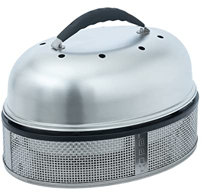 COBB Supreme Deluxe 2.0 Barbecue a Carbone da 50 x 36 cm, con coperchio e piano cottura, per 12 persone, compatto e da tavolo, ideale per campeggio (600-1)