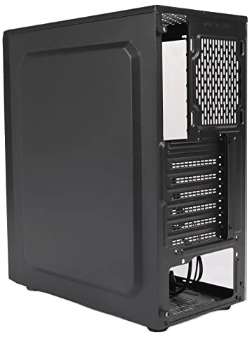 Caja de Juegos para PC de Torre Media, Caja de Computadora de Escritorio USB3.0 de Alta Velocidad Y Buena Disipación de Calor, Panel Lateral de Vidrio Templado, Soporte para ATX,