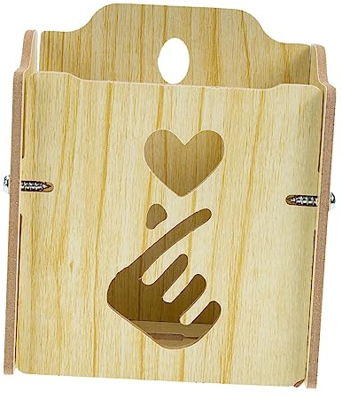 AOKWAWALIY Boîte de Rangement pour téléphone Portable - Support Mural pour Smartphone - Supports de Chargement Noirs - Support de téléphone en Bois - Support de télévision - Support de télévision -