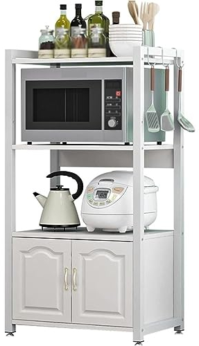 DRMEE Meuble Micro Onde Cuisine Bakers Rack Micro-ondes Stand Four À Micro-ondes Stand Rack Spice Rack Organizer Rack Etagere Micro Ondes