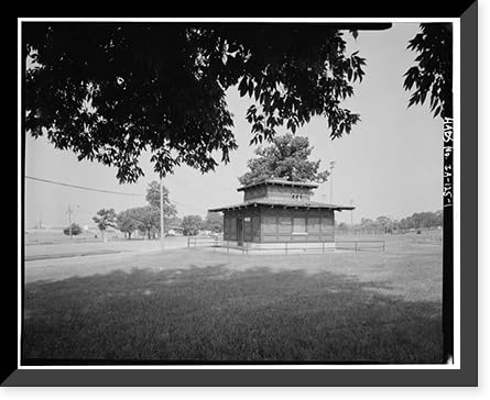 Historic Framed Print, Waterloo Water Works, Well House 4, Fairview & Lafayette Avenue, Waterloo, Black Hawk County, IA, 17-7/8 x 21-7/8