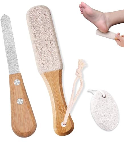 3Pcs Pumice Stone, Pumice Stone for Feet, Foot Files for Hard Skin Applicable to Pedestrians/Runners/Gymnasts/Wearing High Heels Or Boots/Waitresses/Teachers/Long Standing