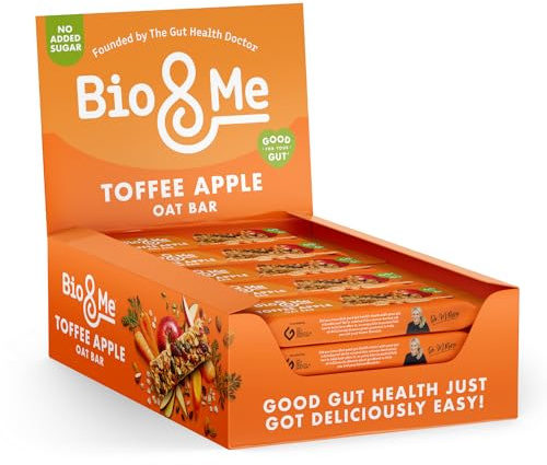 Bio&Me: Toffee Apple Gut-Loving Oat Bars (18 x 38g)