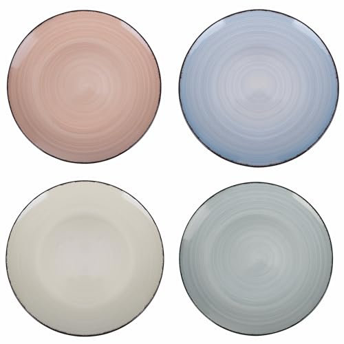 Villa d'Este Home Tivoli Piatto da portata in gres dipinto a mano, 4 Toni