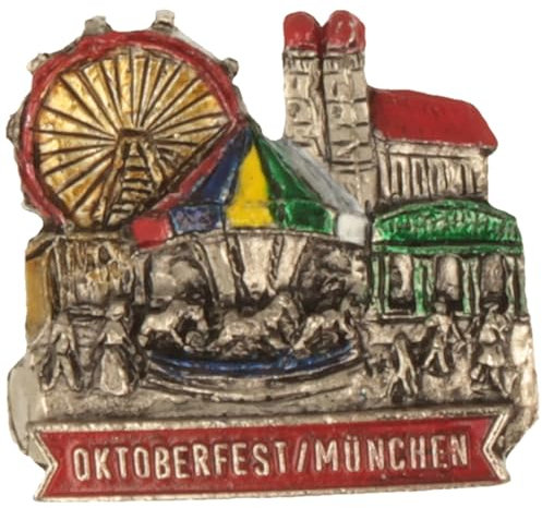 Breiter Hutanstecker Hutabzeichen Hutschmuck Anstecker Oktober Fest Karussell Riesenrad München Trachtenpin Brosche