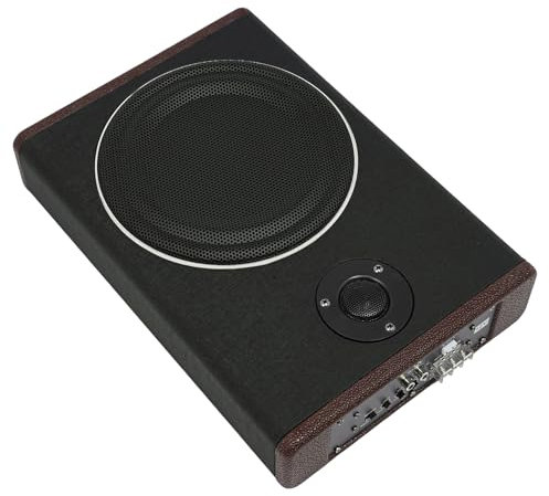 Gardenoble Car Subwoofer Audio, Compact 600w Underseat Bass Speaker with Amplifier for Car and Motorhome - Black