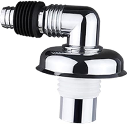 SHINEOFI Connettore Di Scarico Ventosa Anti-perdita 90° Per Lavatrice, Adattatore Scarico a Pavimento Resistente Antiruggine, Raccordo Per Lavandino Compatibile Lavatrici Automatiche