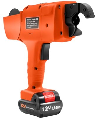 Bindegeräte,Bewehrungsverbinder,12V Handheld Tying Machine 8-34mm,Elektrische Bindemaschine,Stahlbeton Drahtbindemaschine mit Wickelhaspel,Schutzabdeckung,auf Baustellen, großen Brücken