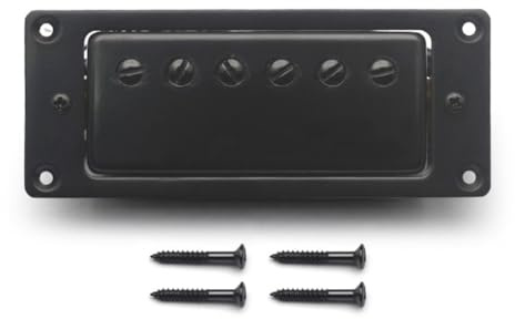 Huudngeje Mini E -Gitarre Humbucker Pickup 6 Hole Mini für LP Gitarre Universal Fit Schwarz
