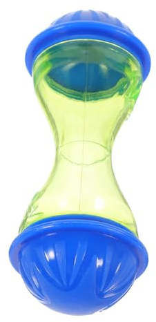 VICASKY Lot de 2 Jouets à Friandises Interactifs pour Lapins et Cochons d'Inde, Distributeurs Alimentaires en Plastique Réutilisable, Forme Os Bleue, Jeu D’Alimentation Lente pour Petits