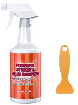 Eliminador de Adhesivos y Pegamentos Potente, Eliminador Rápido de Adhesivos, Eliminador de Adhesivos para Pintura, Etiquetas de Ventanas y Calcomanías (500ml)