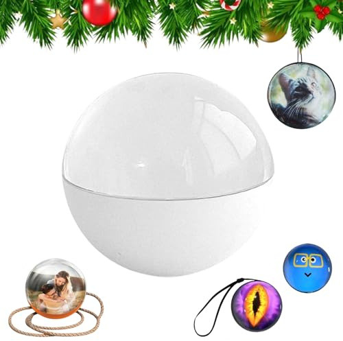 3D Crystal Ball with Digital Display, Personalized Ultrasound Ball, Crystal Ball Digital Video Display, Customizable LED Photo & Video Sphere, for Couples,Pets, Memory Gift