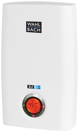 Elektrischer Durchlauferhitzer mit einstellbaren Leistungsstufen von 18 kW, 21 kW und 24 kW