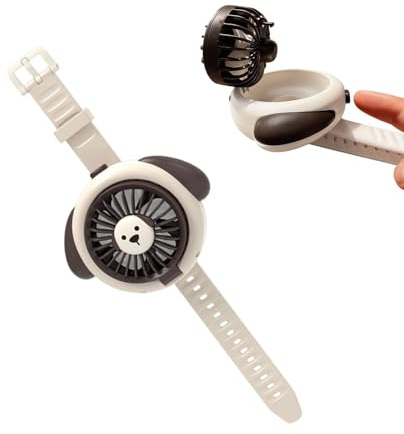 Ventilatore elettrico ricaricabile - Raffreddatore da polso portatile, tre velocità regolabili, per orologio alimentata a batteria USB | Ventilazione da viaggio portatile compatta per la corsa,