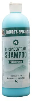Nature's Specialties High Concentrate Hundeshampoo - Hochkonzentriertes Tiefenreinigendes Shampoo für Hunde - Texturiert & Entfettet- Hinterlässt Sauberes & Glänzendes Fell, 473ml
