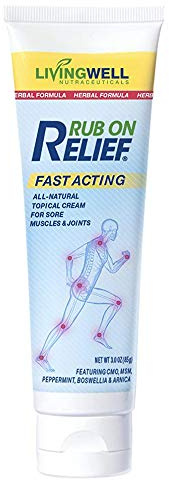 RUB ON RELIEF Fast Acting, Natural Joint and Ache Cream for Muscles, Neck, Back, Joints, Knees and Shoulders