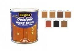 Rustins Outdoor Wood Stain Light Oak 500ml