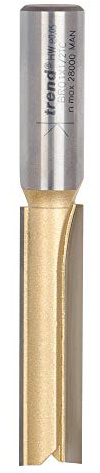 Trend Zweischneidiger Spiralnutfräser für Arbeitsplatten, 1/2 Zoll Schaft, 12,7 mm Schnittdurchmesser, 50,8 mm Schnittlänge, Hartmetallbestückt, BR01X1/2TC
