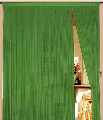 Kaikoon Fadenvorhang Grün 150 cm x 300 cm (BxH) Raumteiler & Türvorhang