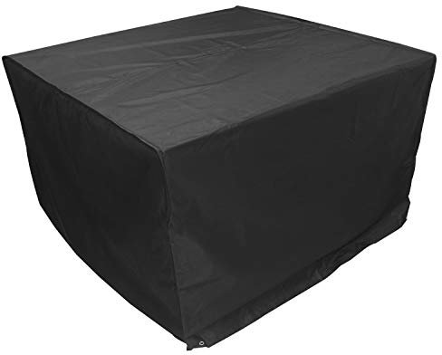 Woodside Heavy Duty Waterproof Rattan Cube Outdoor Furniture Cover, Black, Heavy Duty 600D Material, 5 YEAR GUARANTEE