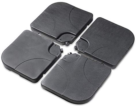 Sekey Ampelschirmständer Marktschirmständer Kurbelschirmständer Sonnenschirmständer für Bodenkreuz,schwarz,60-80kg(Ampelschirmständer für Boden