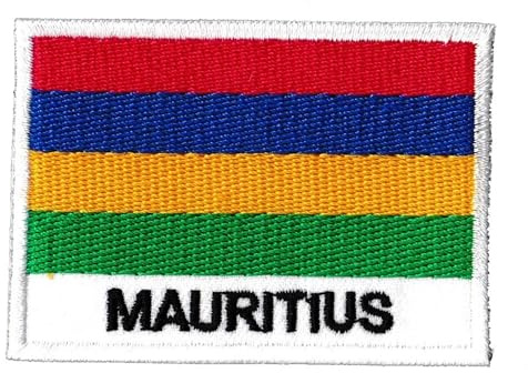 Patche Écusson Ile Maurice Drapeau Mauricien Brodé A Coudre