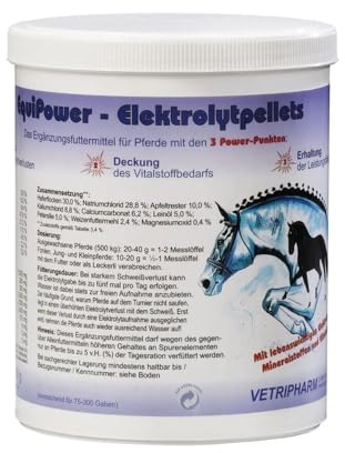 EquiPower - Elektrolytpellets | 1 kg | Diät-Mineralfuttermittel für Pferde | ADMR-konform