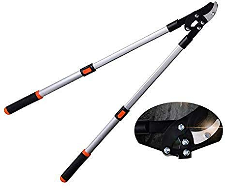 RONGJJ Astschere, Teleskop-Amboss-Loppers 62-100 cm Hopping-Schere Vierpunkt-Teleskop-Leichtgriff-AST-Gartenwerkzeug