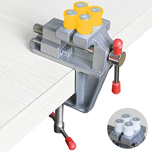 Mini Tisch Schraubstock, kleine Tischklemme Bench Table Vise Drill Press Vice für kleine Arbeiten, Handwerk, Kunst, Fertigung der Schmuck DIY Reparatur Werkzeuge