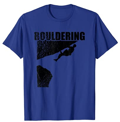 Bouldern Bergsteigen Freiklettern Klettern Action Sport T-Shirt